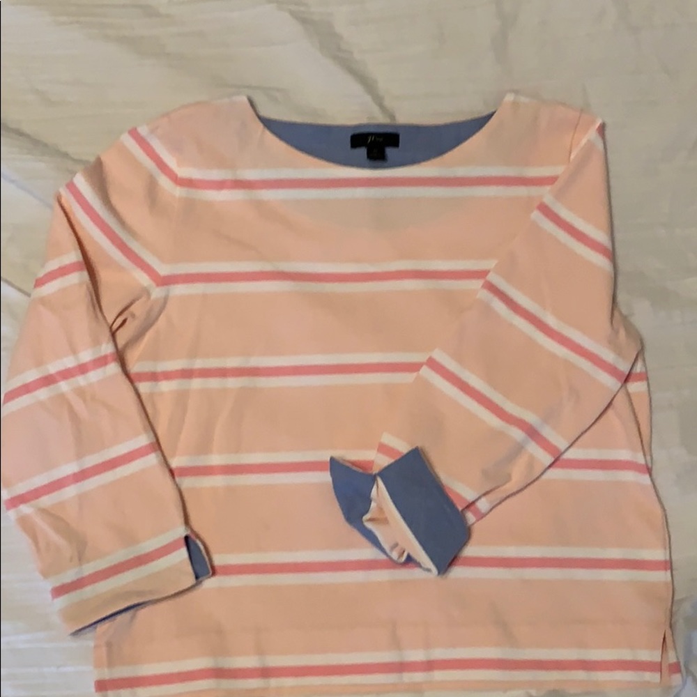 Women’s J. Crew Striped Boatneck Sweater (M)